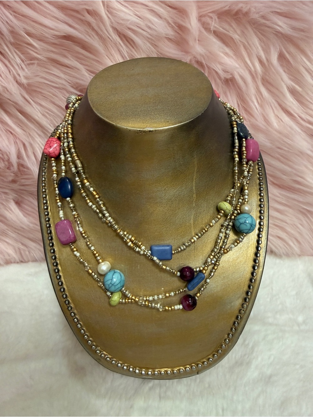 Chico’s Multi-Color Beaded Layered Necklace - Women Jewelry